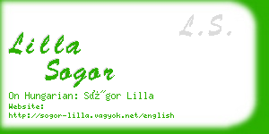 lilla sogor business card